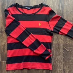Stripped Ralph Lauren Long Sleeve Shirt
